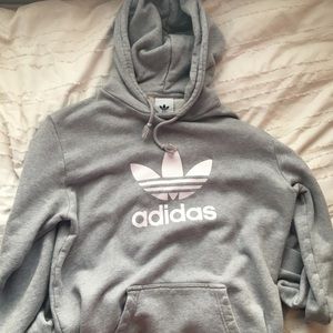 adidas logo trendy oversized hoodie